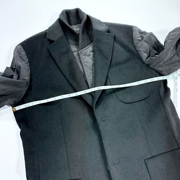 Cardinal of Canada black double layer cashmere wool sport coat jacket M - Picture 11 of 11